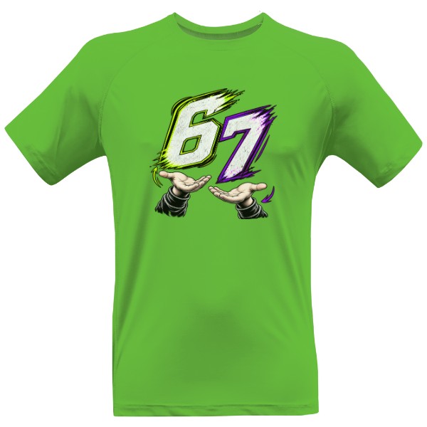 Men's functional T-shirt Premium 67 - Six Seven