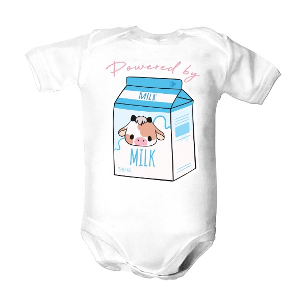 Kids' bodysuit Baby powered by milk
