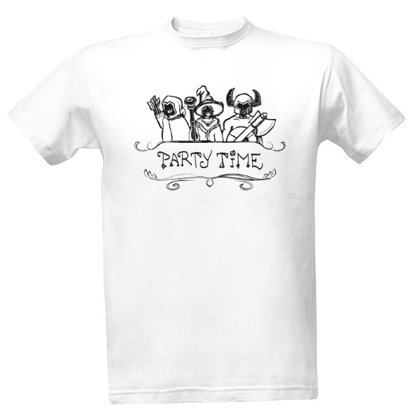 T-shirt DnD Party time (black)
