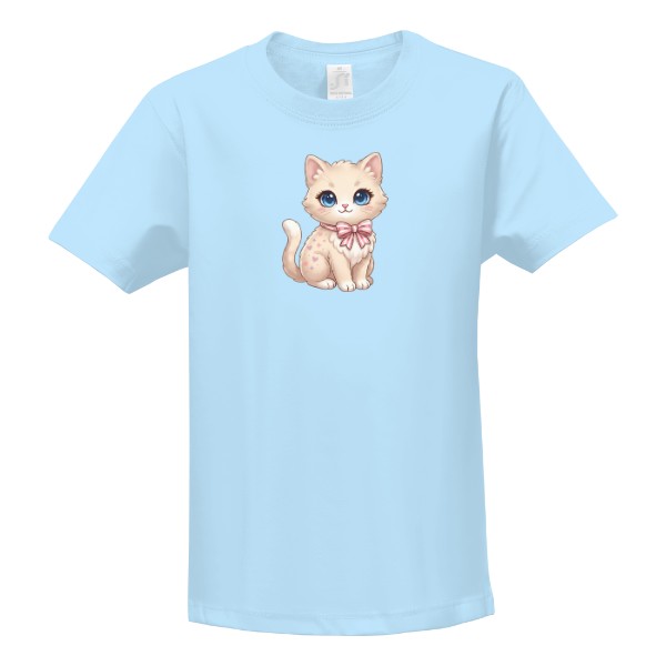 T-shirt Kitten with a bow