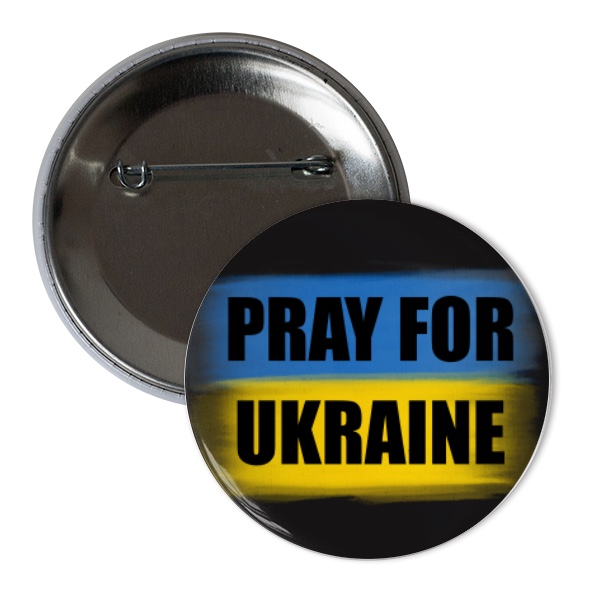 Button Pray for Ukraine