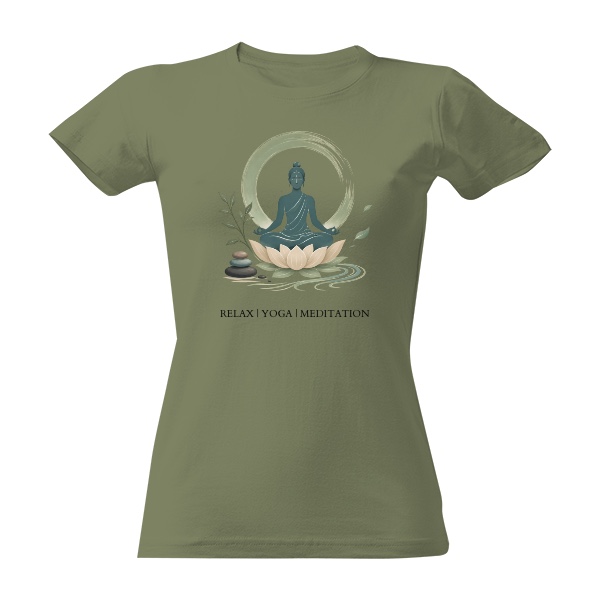 Tričko s potlačou RELAX YOGA MEDITATION