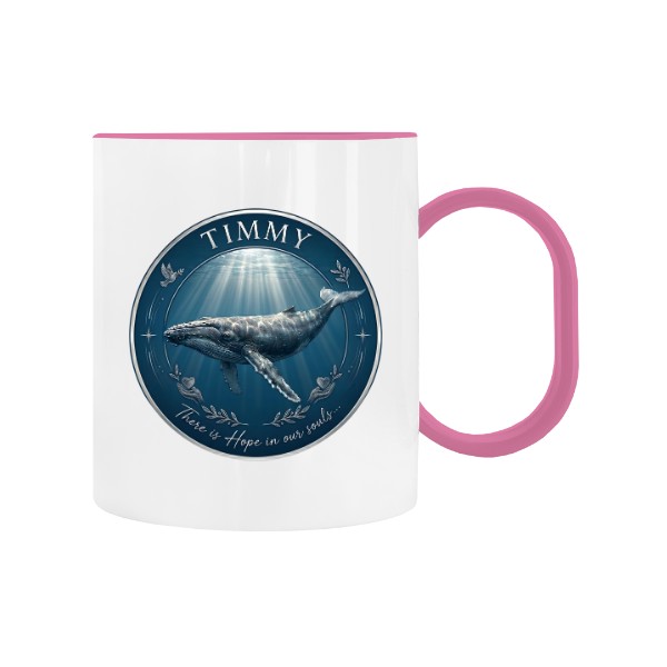 Dětský hrnek plastový  s potiskem Velryba Timmy - Hope