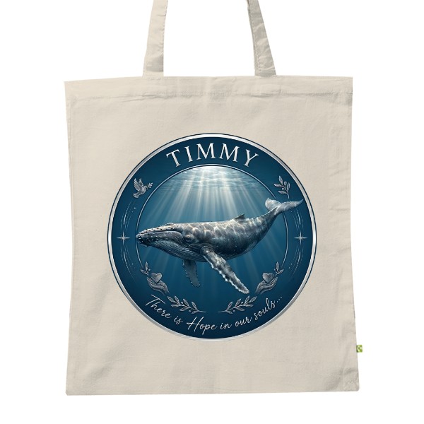 BIO platená taška s potlačou Veľryba Timmy - Hope