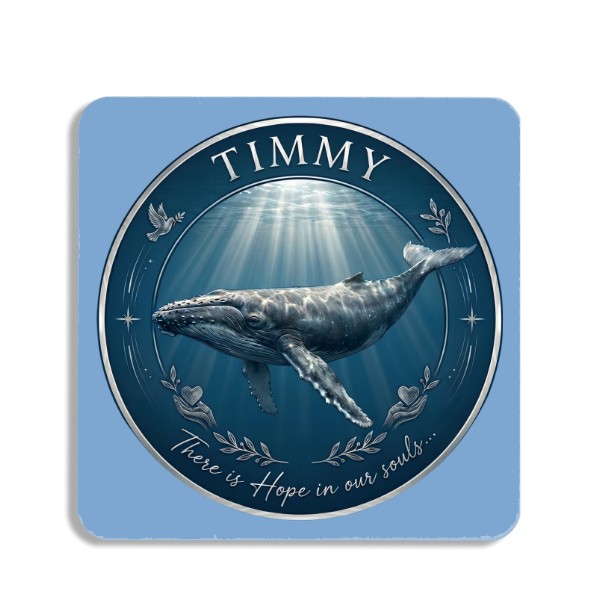 Podložka pod hrnček  s potlačou Veľryba Timmy – Hope