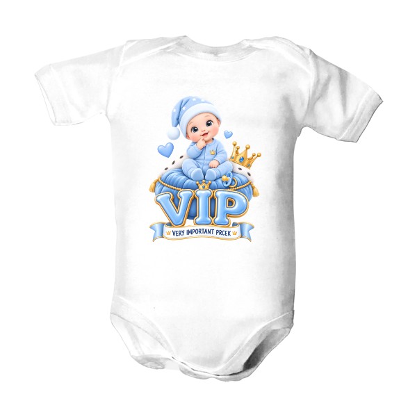 Dětské body  s potiskem VIP Very Important Prcek chlapeček
